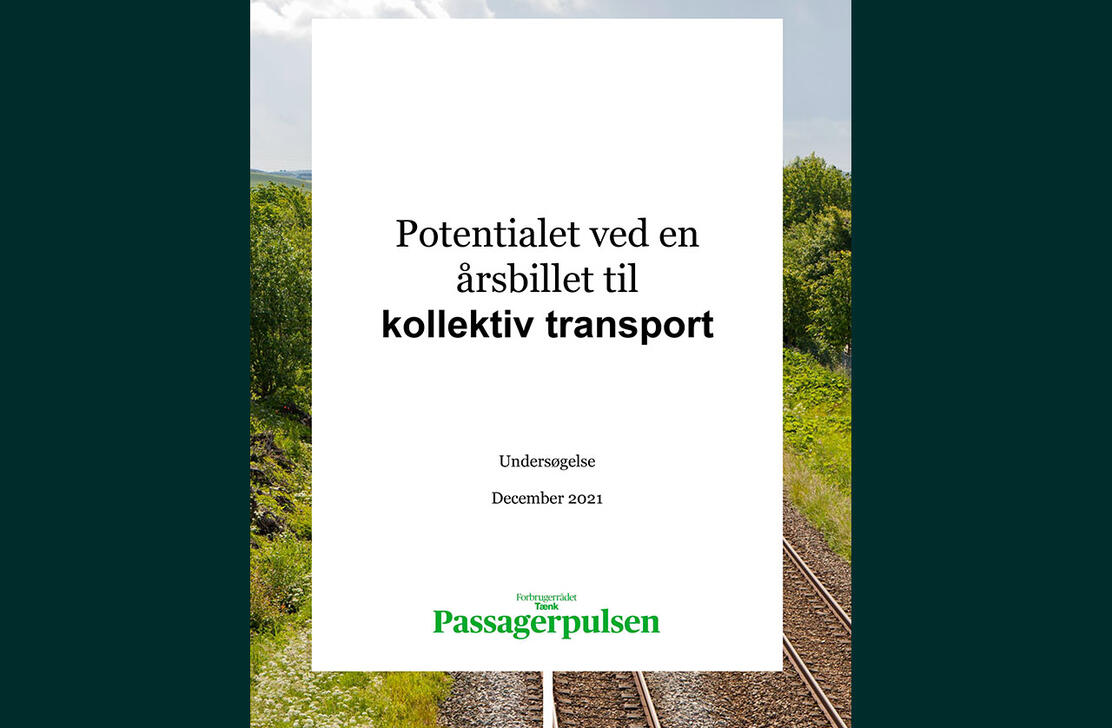 Forsiden af undersøgen 'potentialet ved en årsbillet til kollektiv transport'