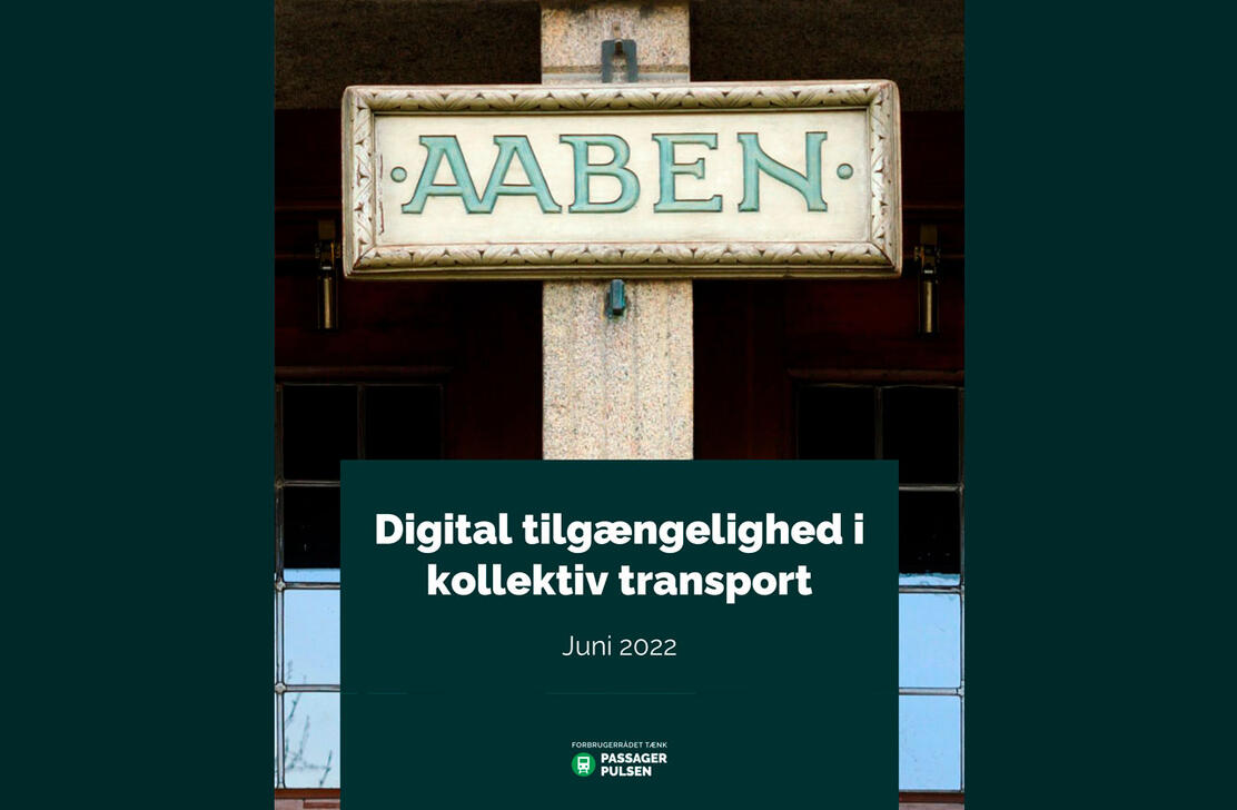 Forsiden af undersøgelsen 'digitalisering i kollektiv transport'