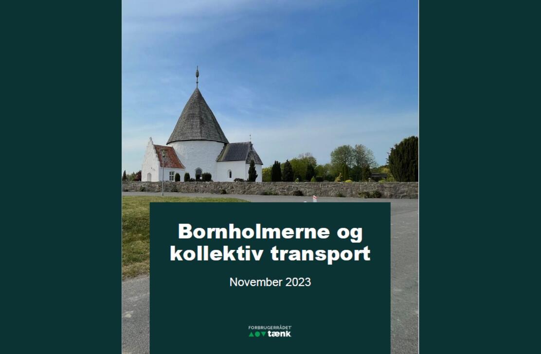 Forside på notat om bornholmerne og kollektiv transport