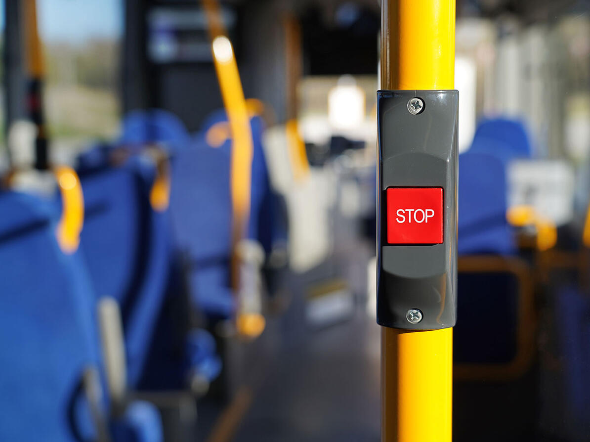 Stopknap i bus