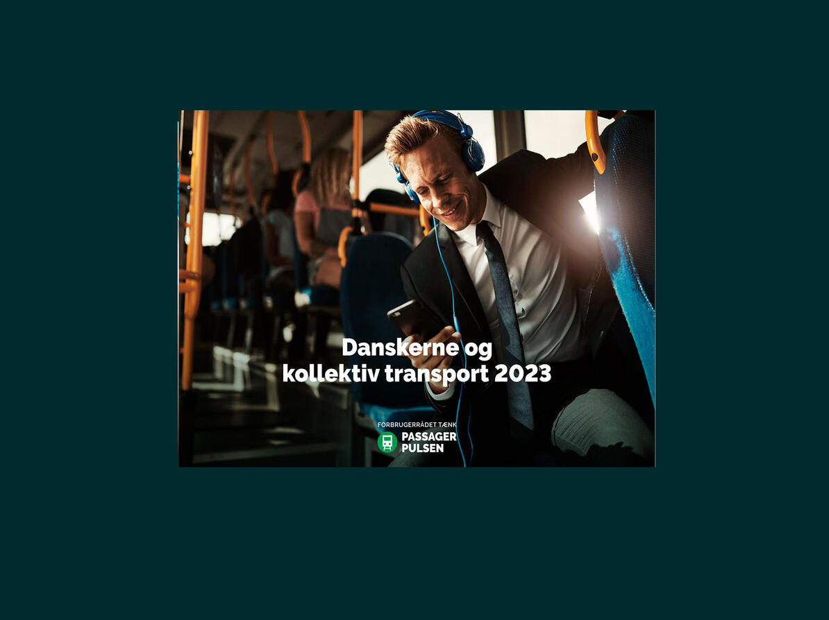 Forsiden af undersøgelsen 'danskerne og kollektiv transport 2023'
