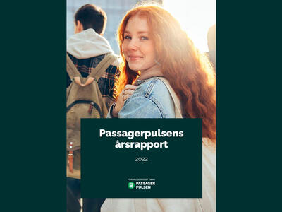Forside, Passagerpulsens årsrapport 2022